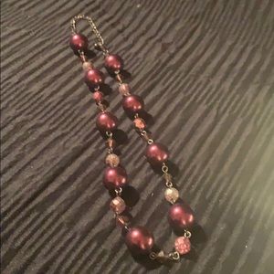 Purple Beaded Necklace